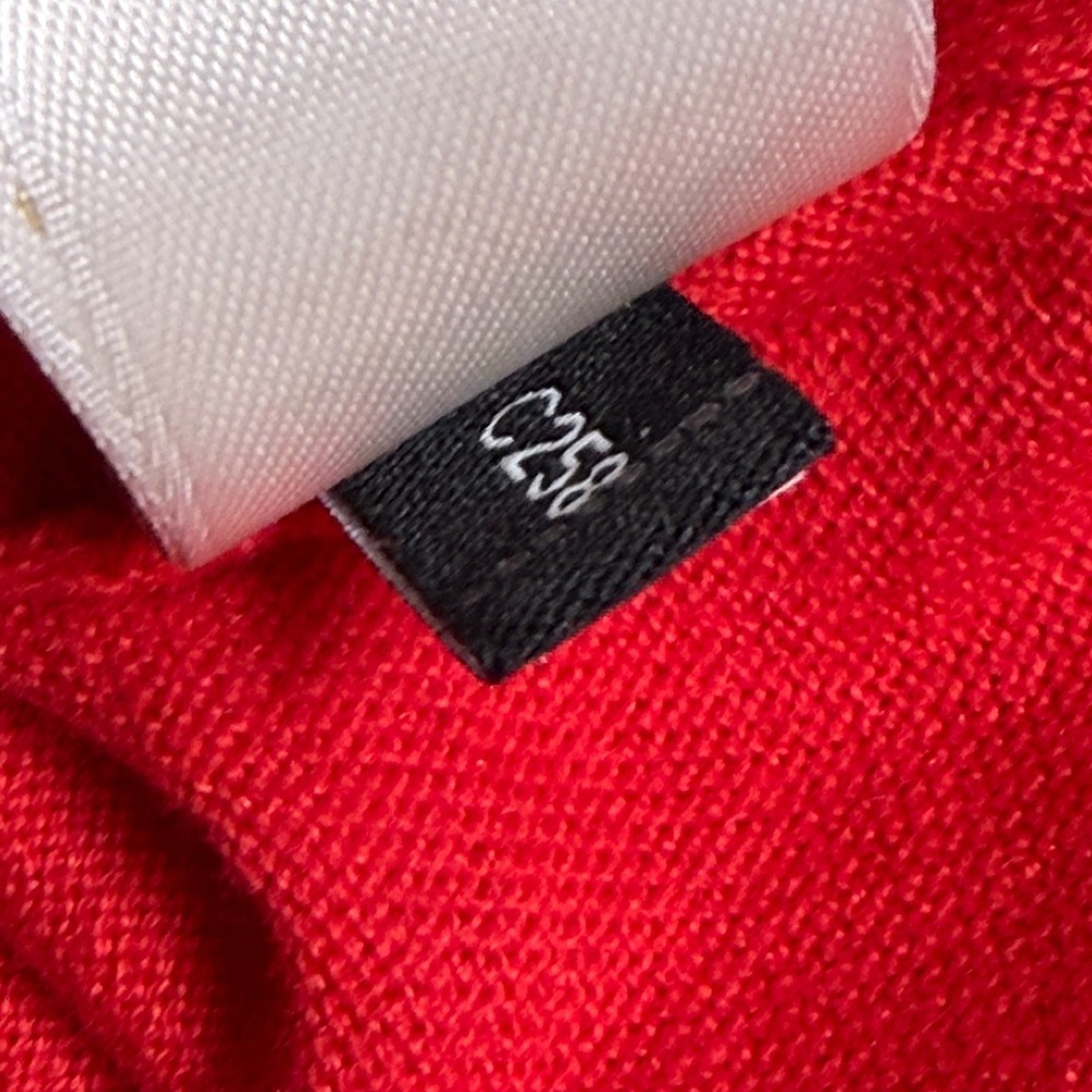 Kate Spade Red Embellished Cardigan Sweater Medium Silk Cashmere Cotton C258 - Picture 7 of 12